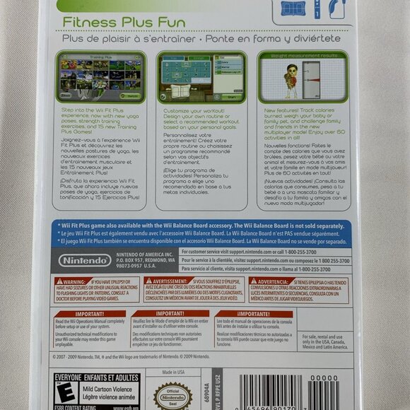 Wii Fit Plus Game For Nintendo Wii Complete with Manual Fitness Exercise Balance - Picture 2 of 5